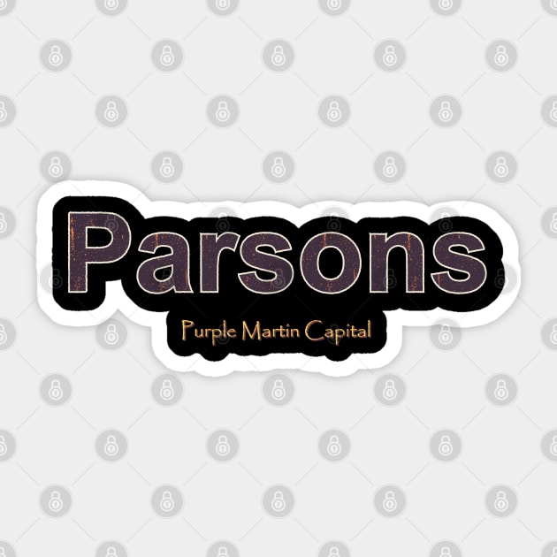 Parsons Grunge Text Sticker by WE BOUGHT ZOO